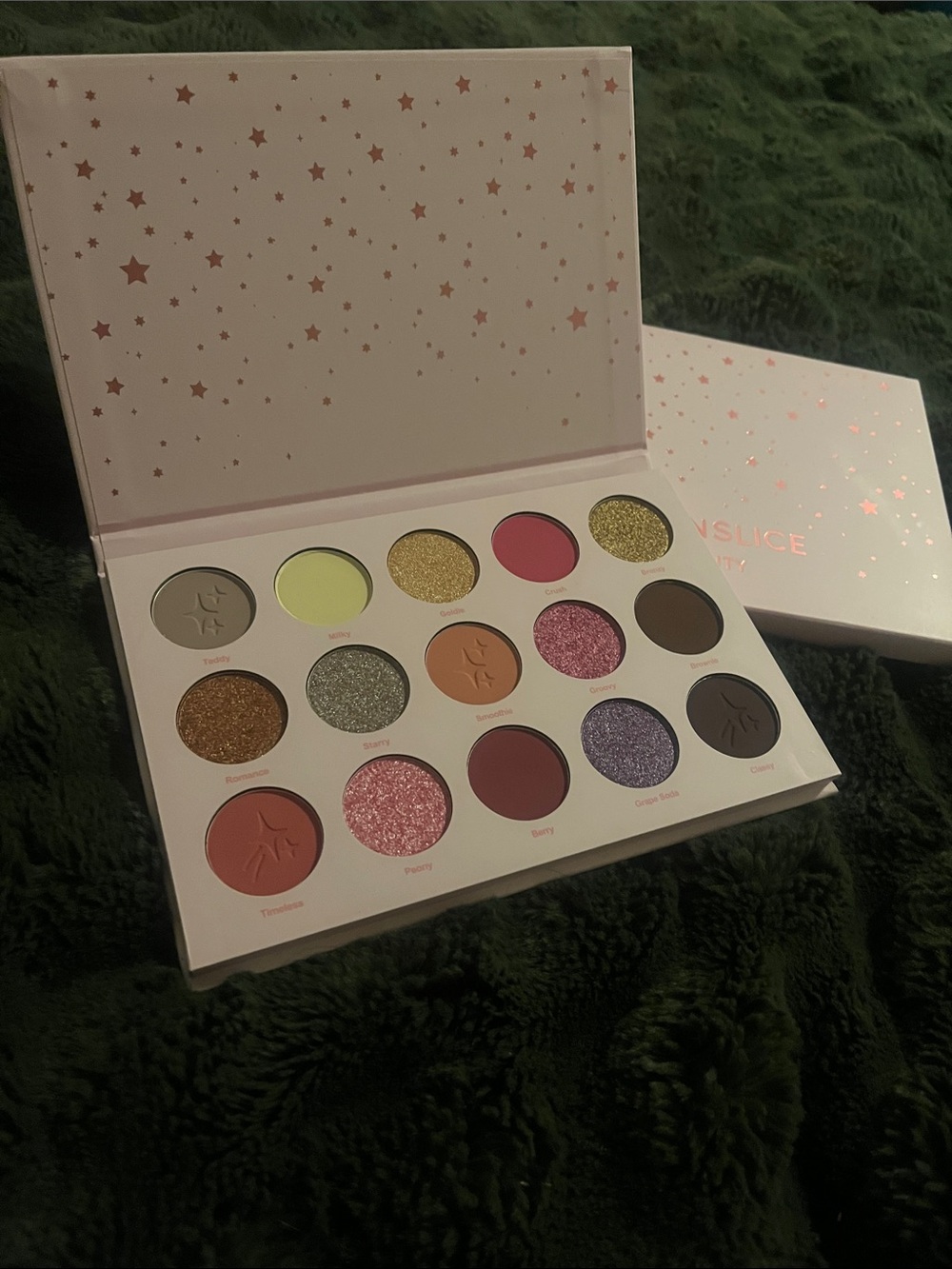 15-Color Shimmer & Matte Eyeshadow Palette — Pink, Gold, Purple, Green Shades